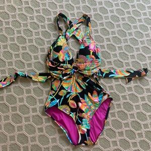 Trina Turk Tahitian Floral One-Piece Swimwear